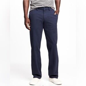 Old Navy Classic Navy Built-In Flex Chinos Straight Leg Men’s Size 38x30 NEW